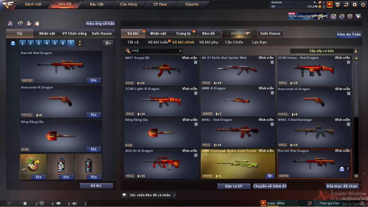 shop acc cf uy tin gia re